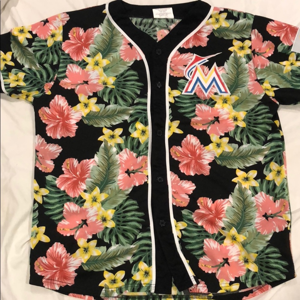 Marlins floral jersey